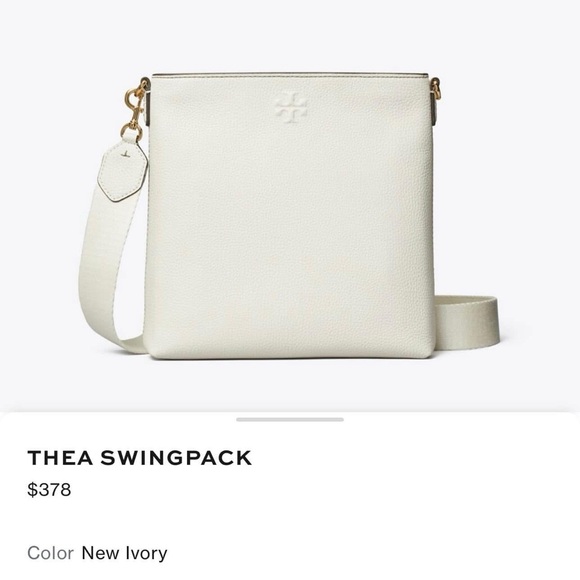 New Tory burch Thea swingpack crossbody/ shoulder bag in new ivory - Picture 3 of 13